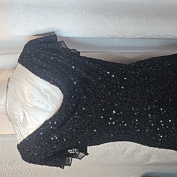 Women's Jkara Black Beaded Dress Size 8 - Picture 7 of 11